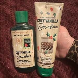 Bath & Body Works Cozy Vanilla Bourbon Body Cream & Wash
